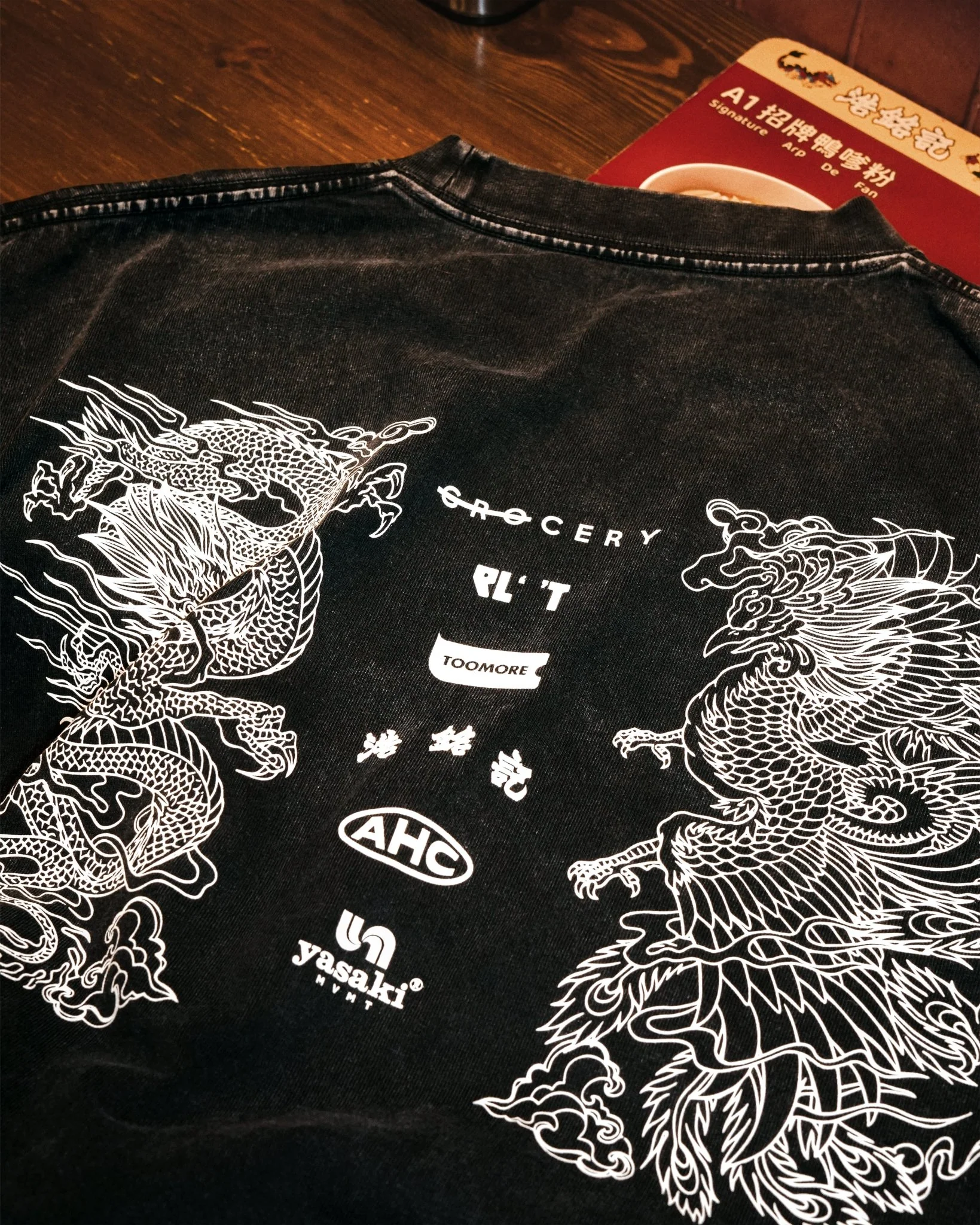 GROCERY, 2025 — City Heritage Dragon & Phoenix Washed Graphic Tee