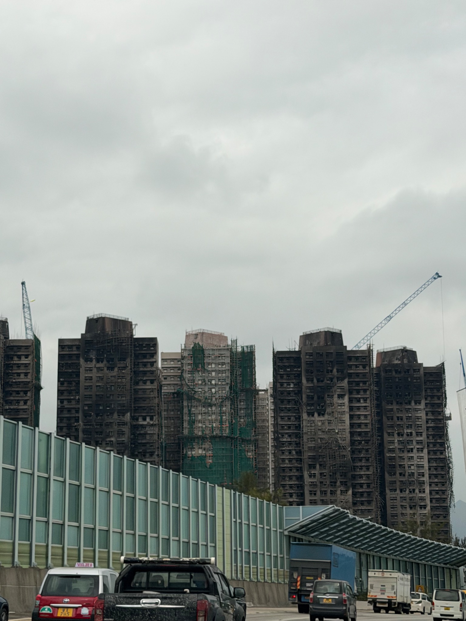 Sky Cheng, 2026 — two months after the Wang Fuk Court fire, Tai Po, January 1, 2026